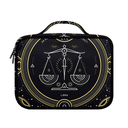 Vintage Libra Zodiac Sign Print Briefcase Bible Bag