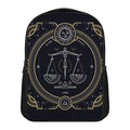 Vintage Libra Zodiac Sign Print Casual Backpack