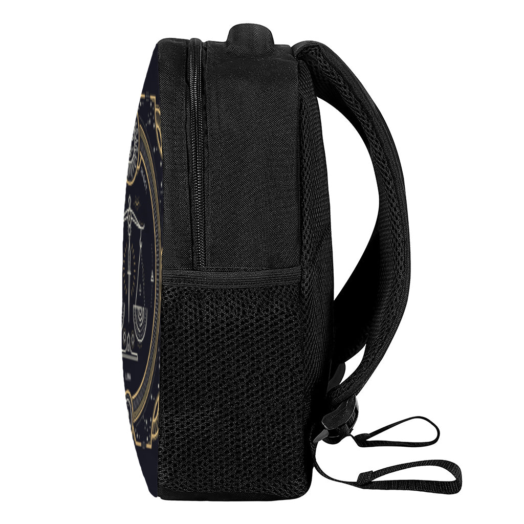 Vintage Libra Zodiac Sign Print Casual Backpack