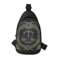Vintage Libra Zodiac Sign Print Sling Bag