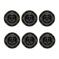 Vintage Libra Zodiac Sign Print Coaster Set
