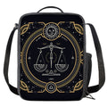 Vintage Libra Zodiac Sign Print Crossbody Lunch Bag