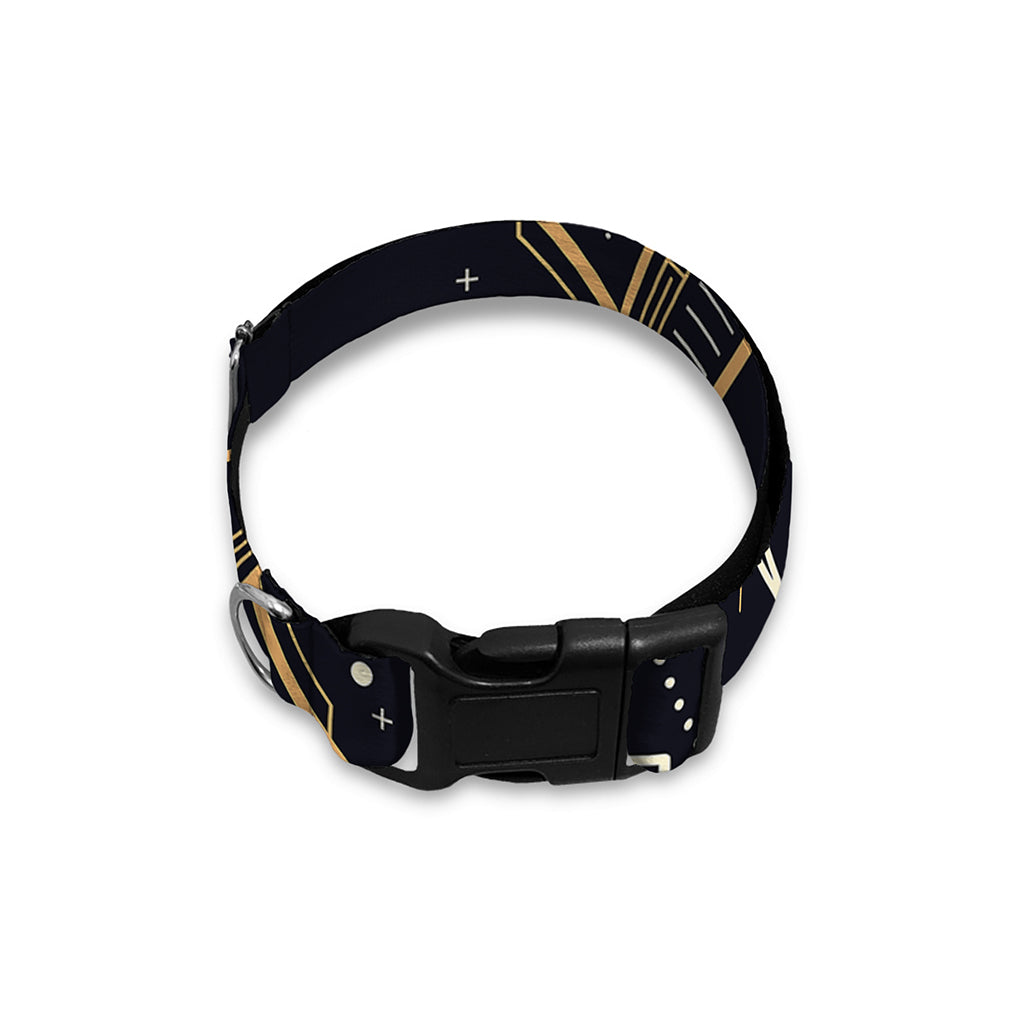 Vintage Libra Zodiac Sign Print Dog Collar