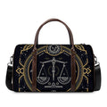 Vintage Libra Zodiac Sign Print Duffel Bag