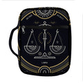 Vintage Libra Zodiac Sign Print Front Pocket Bible Bag