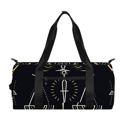 Vintage Libra Zodiac Sign Print Gym Bag