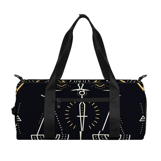 Vintage Libra Zodiac Sign Print Gym Bag
