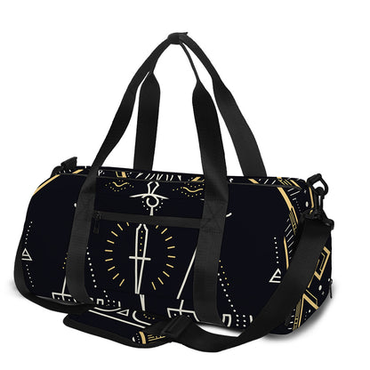 Vintage Libra Zodiac Sign Print Gym Bag