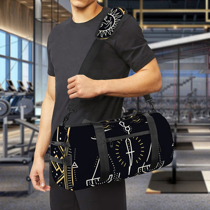 Vintage Libra Zodiac Sign Print Gym Bag