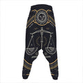 Vintage Libra Zodiac Sign Print Hammer Pants