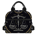Vintage Libra Zodiac Sign Print Insulated Lunch Bag