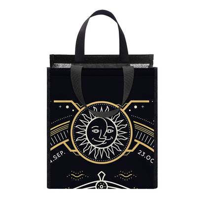 Vintage Libra Zodiac Sign Print Insulated Lunch Tote