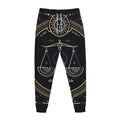 Vintage Libra Zodiac Sign Print Jogger Pants