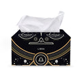 Vintage Libra Zodiac Sign Print Leather Tissue Box Cover