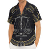 Vintage Libra Zodiac Sign Print Men's Deep V-Neck Shirt