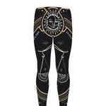 Vintage Libra Zodiac Sign Print Men's leggings