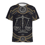 Vintage Libra Zodiac Sign Print Men's Sports T-Shirt