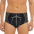 Vintage Libra Zodiac Sign Print Men's Triangle Swim Briefs