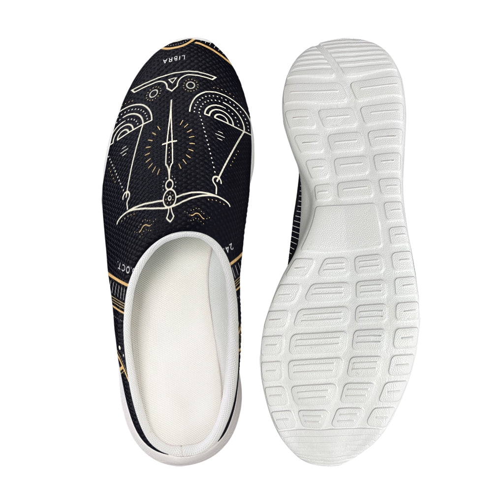 Vintage Libra Zodiac Sign Print Mesh Casual Shoes