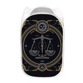 Vintage Libra Zodiac Sign Print Mesh Laundry Hamper