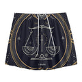 Vintage Libra Zodiac Sign Print Mesh Shorts