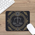 Vintage Libra Zodiac Sign Print Mouse Pad