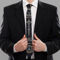 Vintage Libra Zodiac Sign Print Necktie