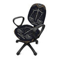 Vintage Libra Zodiac Sign Print Office Chair Cover