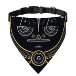 Vintage Libra Zodiac Sign Print Over The Collar Dog Bandana