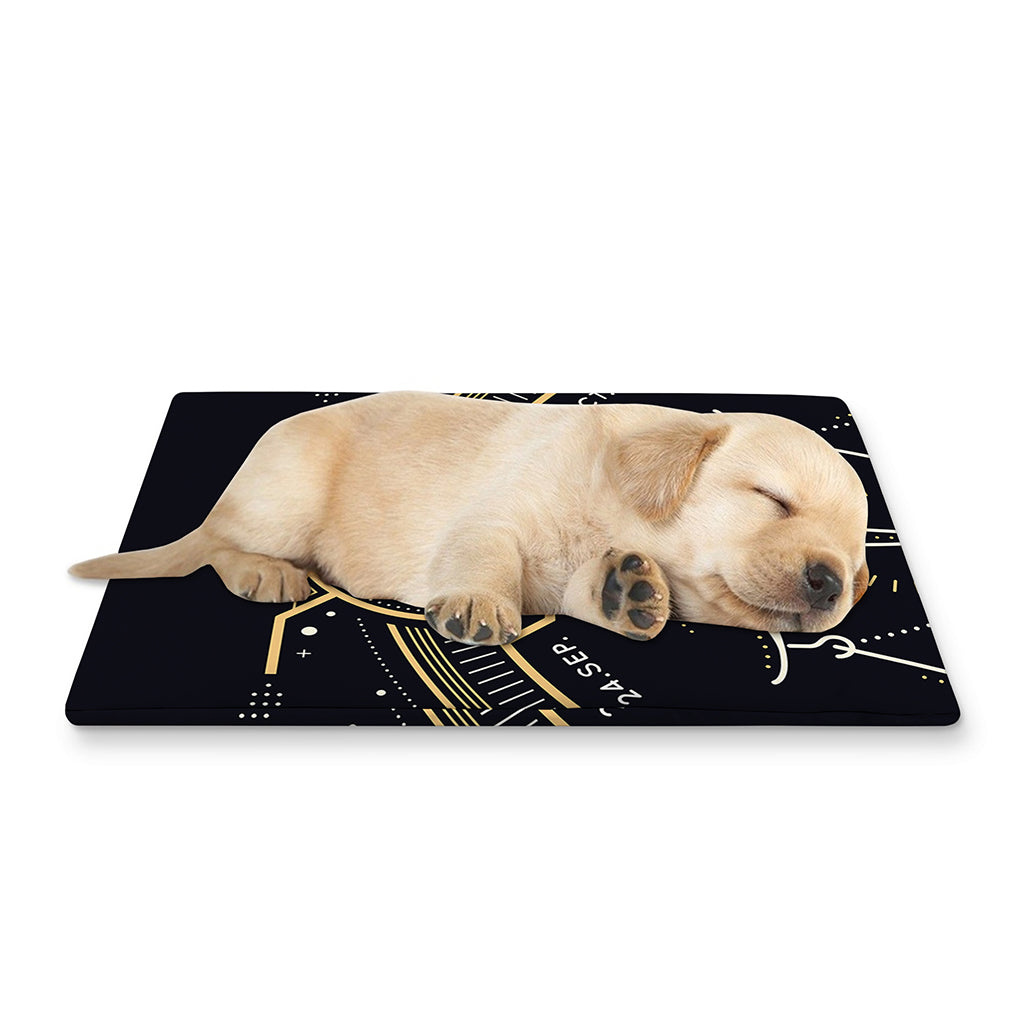 Vintage Libra Zodiac Sign Print Pet Cooling Mat Cover