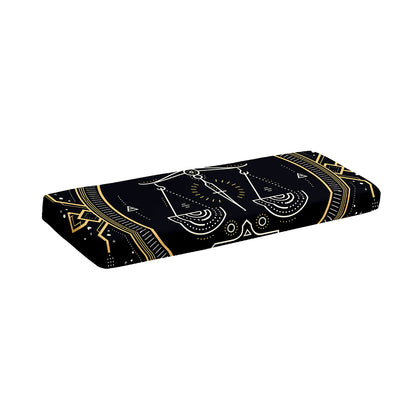 Vintage Libra Zodiac Sign Print Piano Keyboard Cover