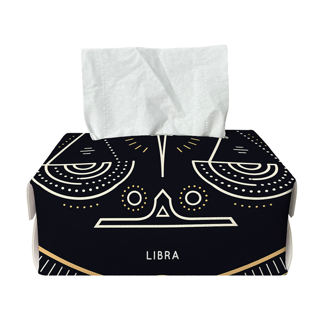 Vintage Libra Zodiac Sign Print Rectangle Tissue Box Cover