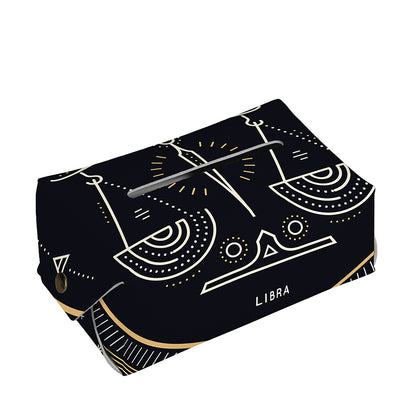 Vintage Libra Zodiac Sign Print Rectangle Tissue Box Cover