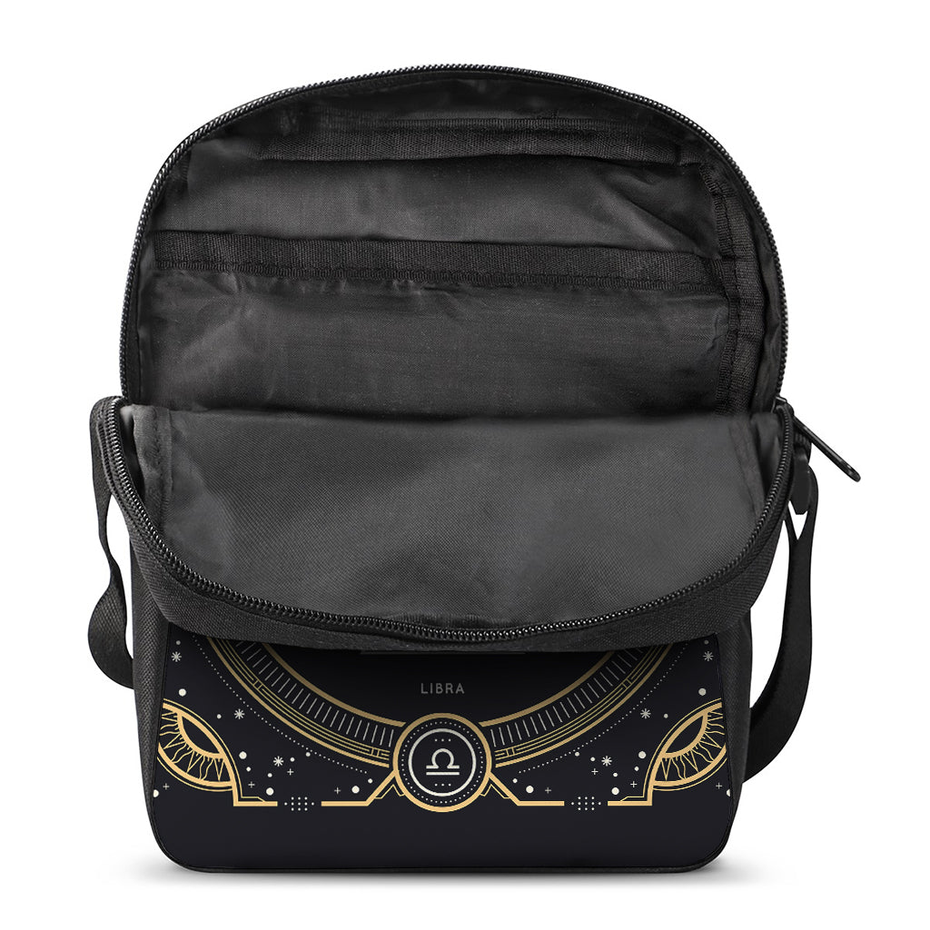 Vintage Libra Zodiac Sign Print Rectangular Crossbody Bag