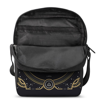 Vintage Libra Zodiac Sign Print Rectangular Crossbody Bag