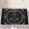 Vintage Libra Zodiac Sign Print Rubber Doormat