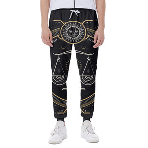 Vintage Libra Zodiac Sign Print Scuba Joggers