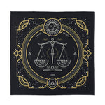 Vintage Libra Zodiac Sign Print Silk Bandana