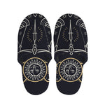 Vintage Libra Zodiac Sign Print Slippers