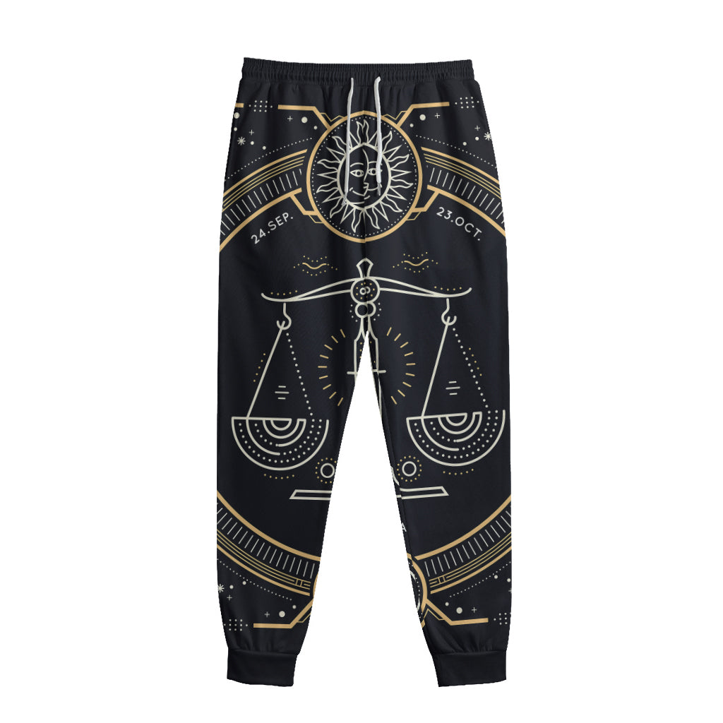 Vintage Libra Zodiac Sign Print Sweatpants