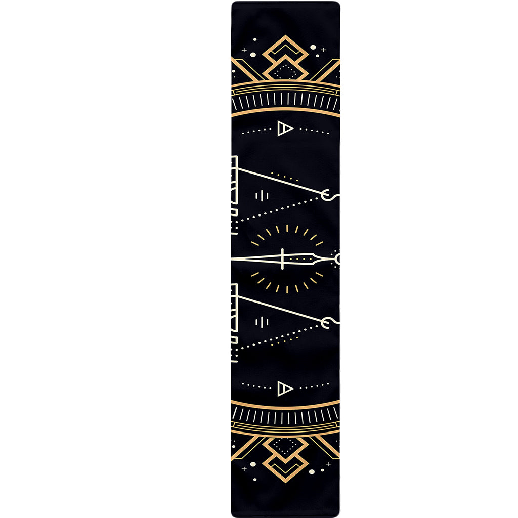 Vintage Libra Zodiac Sign Print Table Runner