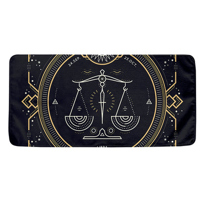 Vintage Libra Zodiac Sign Print Towel