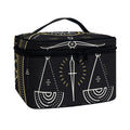 Vintage Libra Zodiac Sign Print Travel Makeup Bag