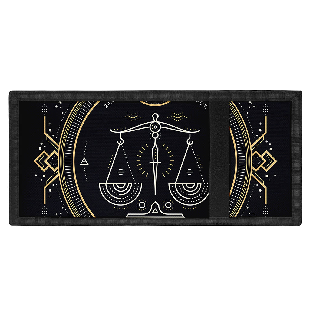 Vintage Libra Zodiac Sign Print Trifold Wallet