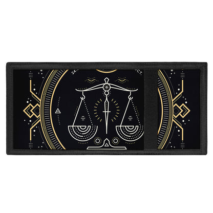 Vintage Libra Zodiac Sign Print Trifold Wallet