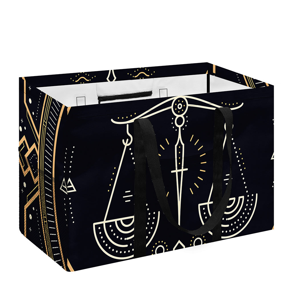 Vintage Libra Zodiac Sign Print Utility Tote Bag