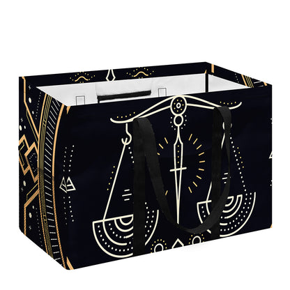 Vintage Libra Zodiac Sign Print Utility Tote Bag