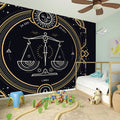 Vintage Libra Zodiac Sign Print Wall Sticker