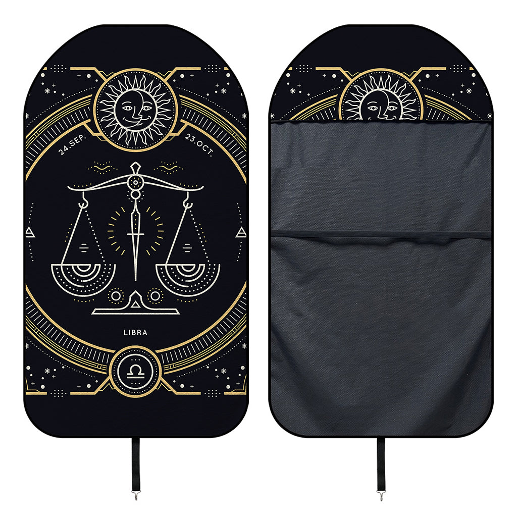 Vintage Libra Zodiac Sign Print Waterproof Car Seat Cover