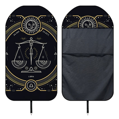 Vintage Libra Zodiac Sign Print Waterproof Car Seat Cover